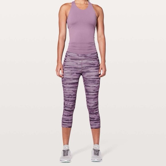 Lululemon Speed Up 21” Crop Shadowed Smoked Mulberry - Picture 1 of 13